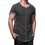 iSurvivor 2019 Men Casual Fashion Short Sleeved Summer T Shirts Tees Streetwear Male Slim Fit Large Size O Neck T Shirts Hombre
